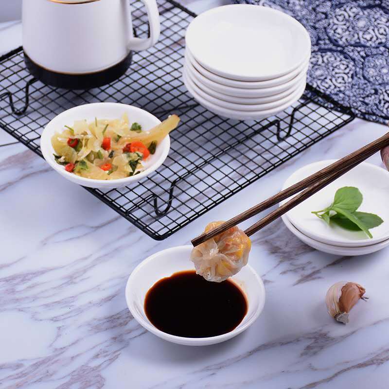 3 5-inch ceramic small-taste saucer saucer Saucer Dish Jam Vinegar saucer 4-inch Saucer Dish dish Commercial-Taobao