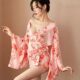 Pure lust style Japanese bathrobe Japanese kimono cute yukata nightgown sexy pajamas women's summer nightgown spring and autumn