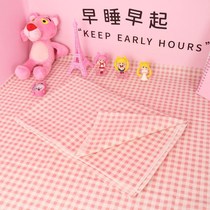Desk Buins Wind Cotton Linen Cute Nets Red Girl Hearts Make-up Desk Student Dorm Room Rectangular Desk Study Tablecloths