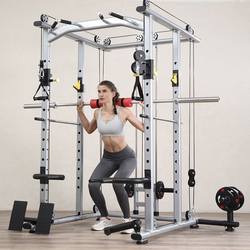 Comprehensive trainer gantry fitness equipment home commercial combination free squat rack multi-functional bird bench press rack