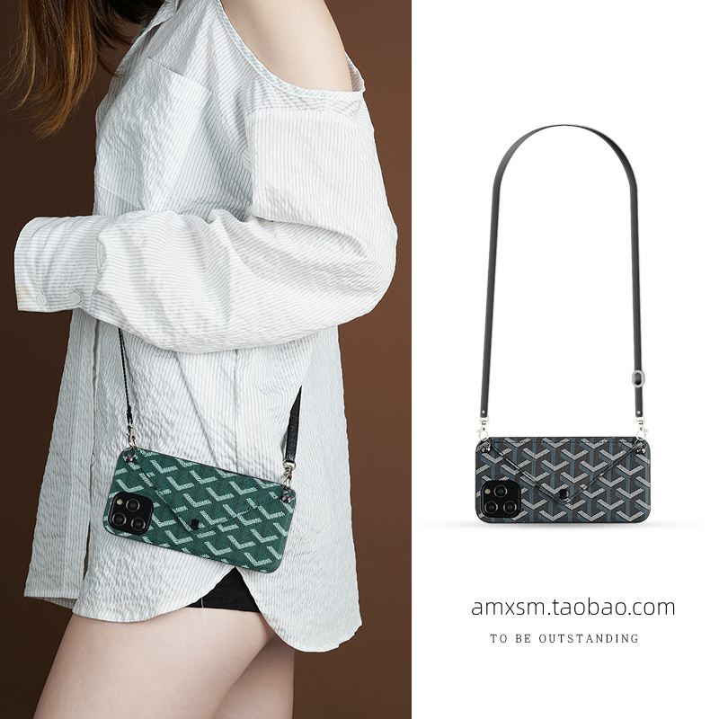 Strap Apple 13 Pro Mobile Shell Slip Picks for iPhone 12 Promax Single Shoulder Pack 14 Goddess Model