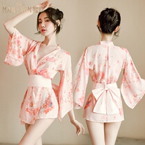 Large size Japanese kimono sexy sexy underwear Small chest pajamas temptation free uniform passion bed teasing suit