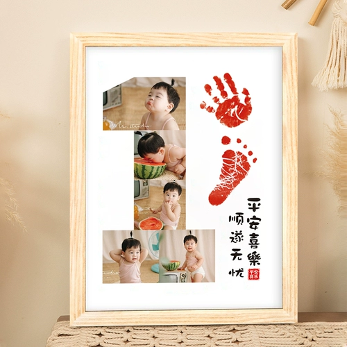 Детский сувенир, отпечатки рук и ног, памятная чернильная подушечка, детская фоторамка