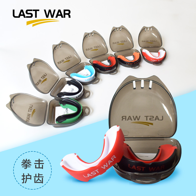 LAST WAR BOXING PROTECTIVE GEAR BASKETBALL DENTAL SLEEVE MOVEMENT ESCHEWING ANTI-GRINDING TOOTH BOXING TAEKWONDO PROTECTIVE GEAR COVER LOOSE