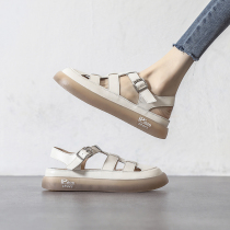 4 27I ten thousand people plant grass -- Amy Designer -- sport woven Baotou sandal women genuine leather cool summer