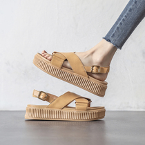 4 27G ten thousand people plant grass -- Amy Designer -- Rome thick bottom net red sandal women Superfire Summer Fashion