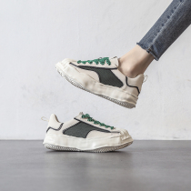 4 8E ten thousand people plant grass -- Amy Designer -- shell head dissolved shoes female thick bottom mesh face small white shoes ~ summer