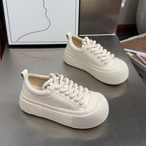 9 3D this year the big exploits -- Advanced sense of the sense of the Senior Sensation I -- Big Head Doll Genuine Leather Board Shoes Thick bottom Little White Shoe