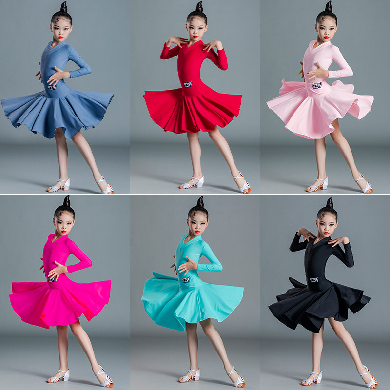 Girls and Children's Black Pool Latin Dance Competition Rules to Close High-end Performance New Professional Inspection Exam