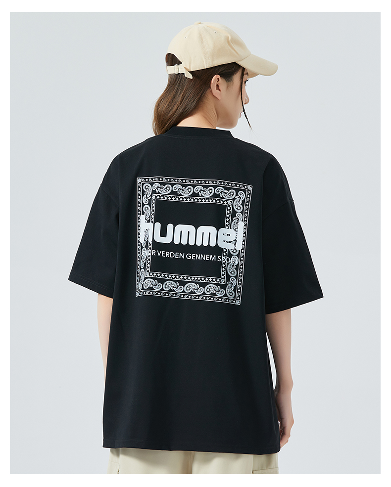 Hummel 大黄蜂 情侣款 腰果花潮流复古重磅短袖T恤 天猫优惠券折后¥89包邮(¥169-80)80~200斤5色可选