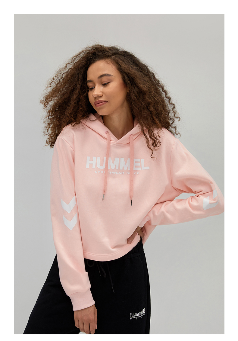 hummel 大黄蜂 LOGO印花 女款纯棉连帽卫衣 天猫优惠券折后￥169包邮（￥269-100）2色可选