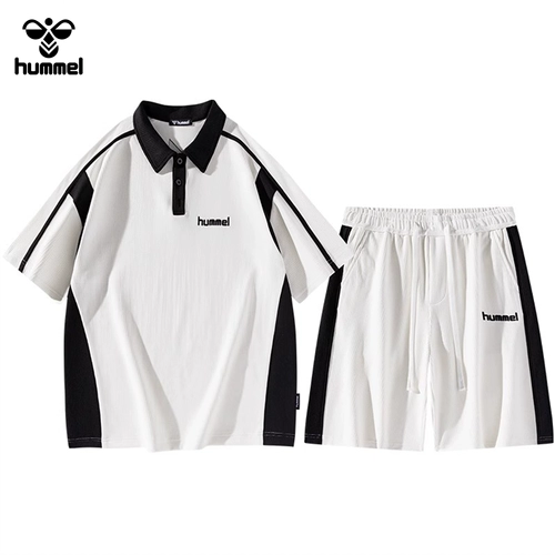 HUMMEL Летняя футболка polo, трендовый комплект, короткий рукав, подходит для подростков