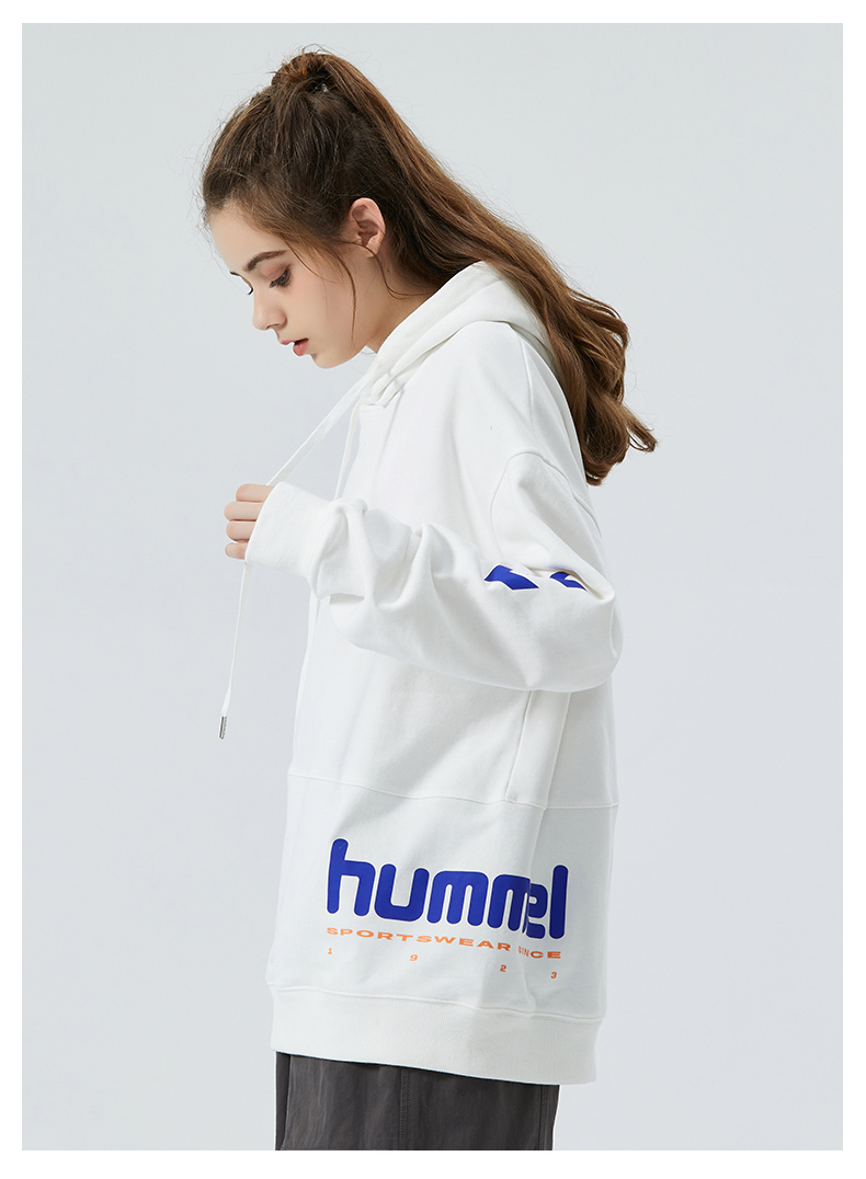 hummel 男女 休闲卫衣 宽松长袖帽衫 图9