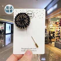 New retro inlaid brooch with chest and chest flowers woman cute suit sweater accessories free of stitchings and accessories