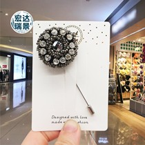 New retro inlaid brooch with chest and chest flowers lovely suit sweater accessories free of stitchings and accessories