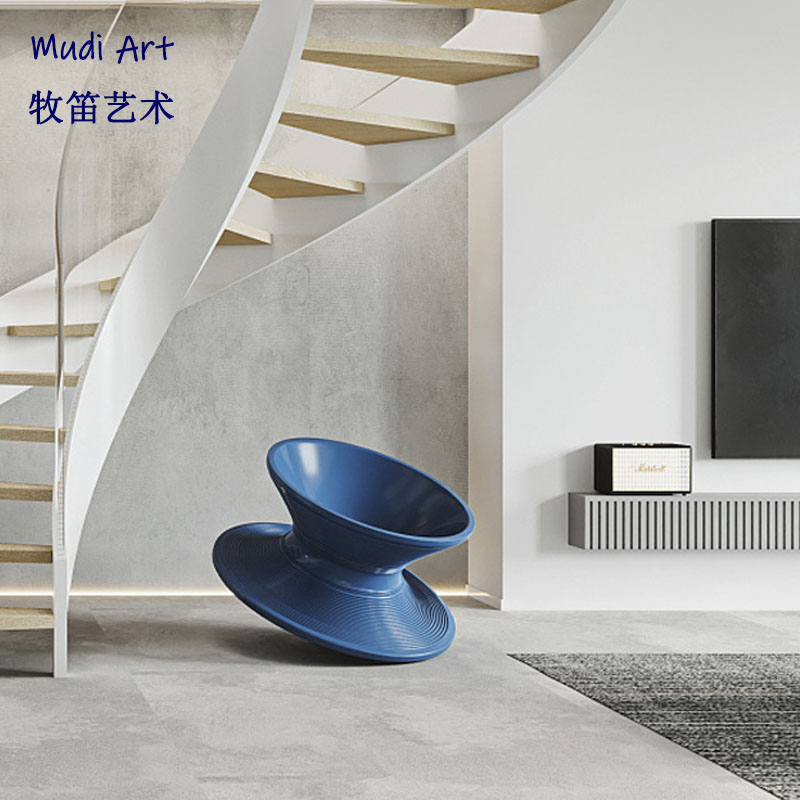 Spun Chair Glass Fiber Top Chair Tumblr 360 Degrees Rotating Mall Outdoor Casual Net Red INS Seat