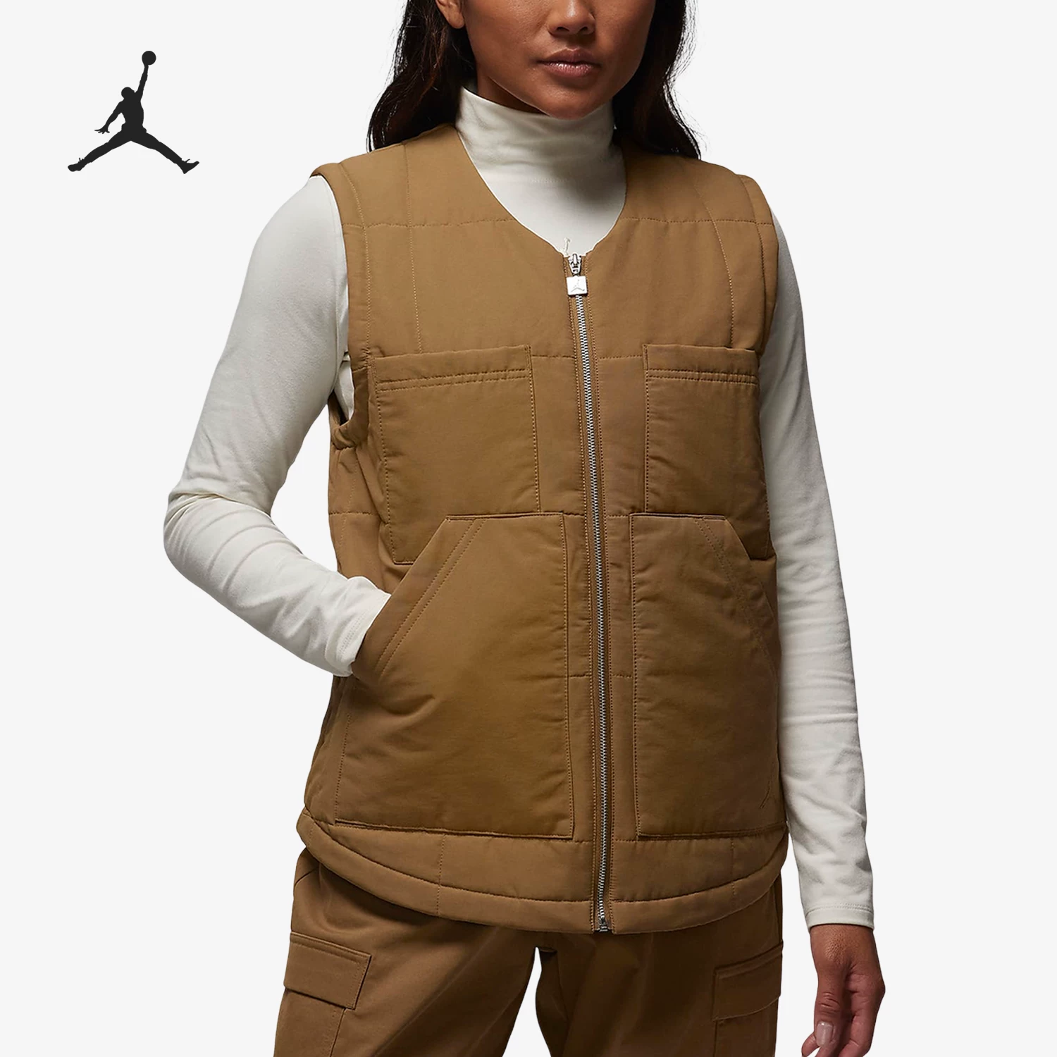 Genuine JORDAN зима новый стиль женской рабочей одежды тёплый хлопковый жилет FB5193-395