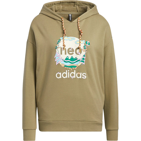 Adidas/阿迪达斯官方正品Neo时尚新款女子连帽运动套头卫衣HN2349