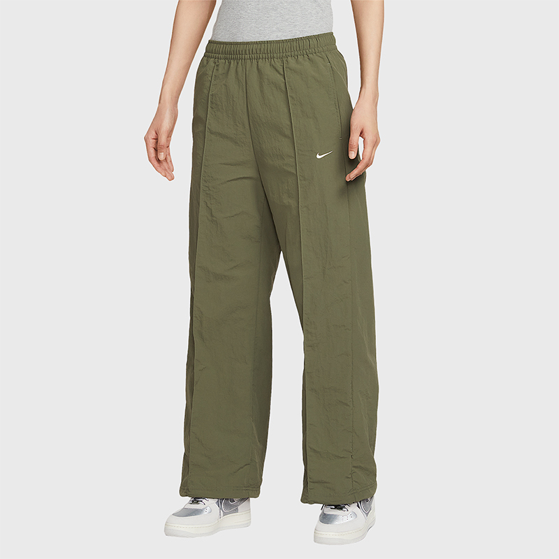 Nike/Nike Genuine Sportswear Women's Daily Woven Classic Mid-Waist Pants Fq3589-222 Nike/Nike Genuine Sportswear Women's Daily Woven Classic Mid-Waist Pants Fq3589-222