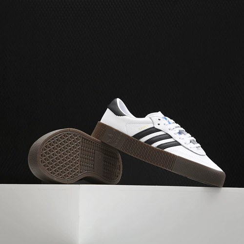 Adidas/adidas подлинный сэндвич Sambarose w Женская классическая туфли с толстыми подошвами AQ1134