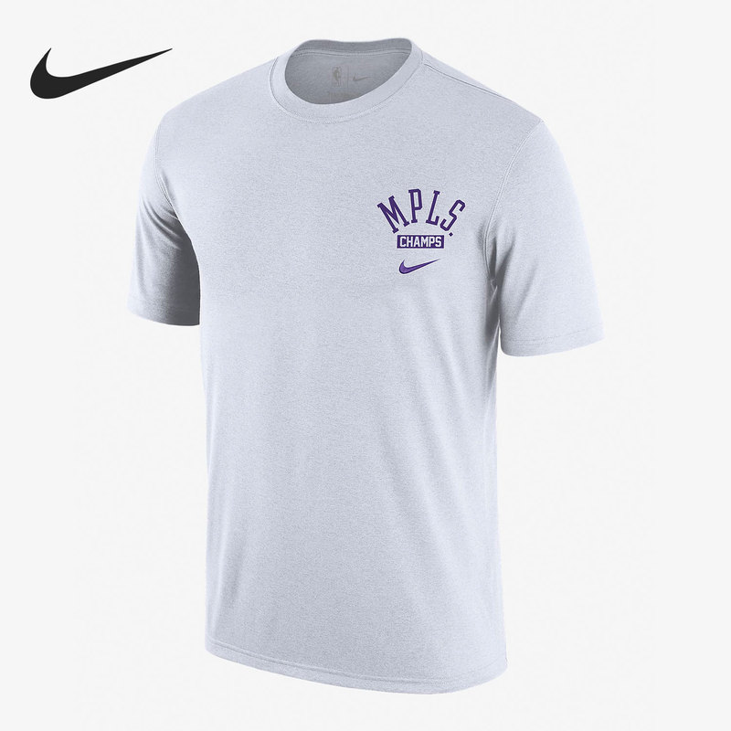 Nike/Nike Genuine Los Angeles Lakers Nba Men's Sports Round Neck Short-Sleeved Shirt Da7289-100