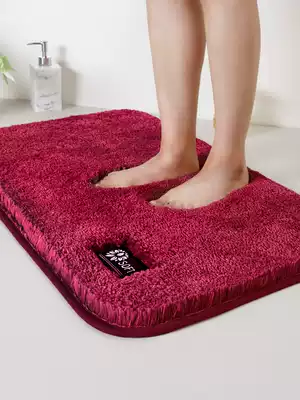 Bathroom absorbent floor mat dressing room door carpet toilet non-slip mat home entrance quick-drying foot mat