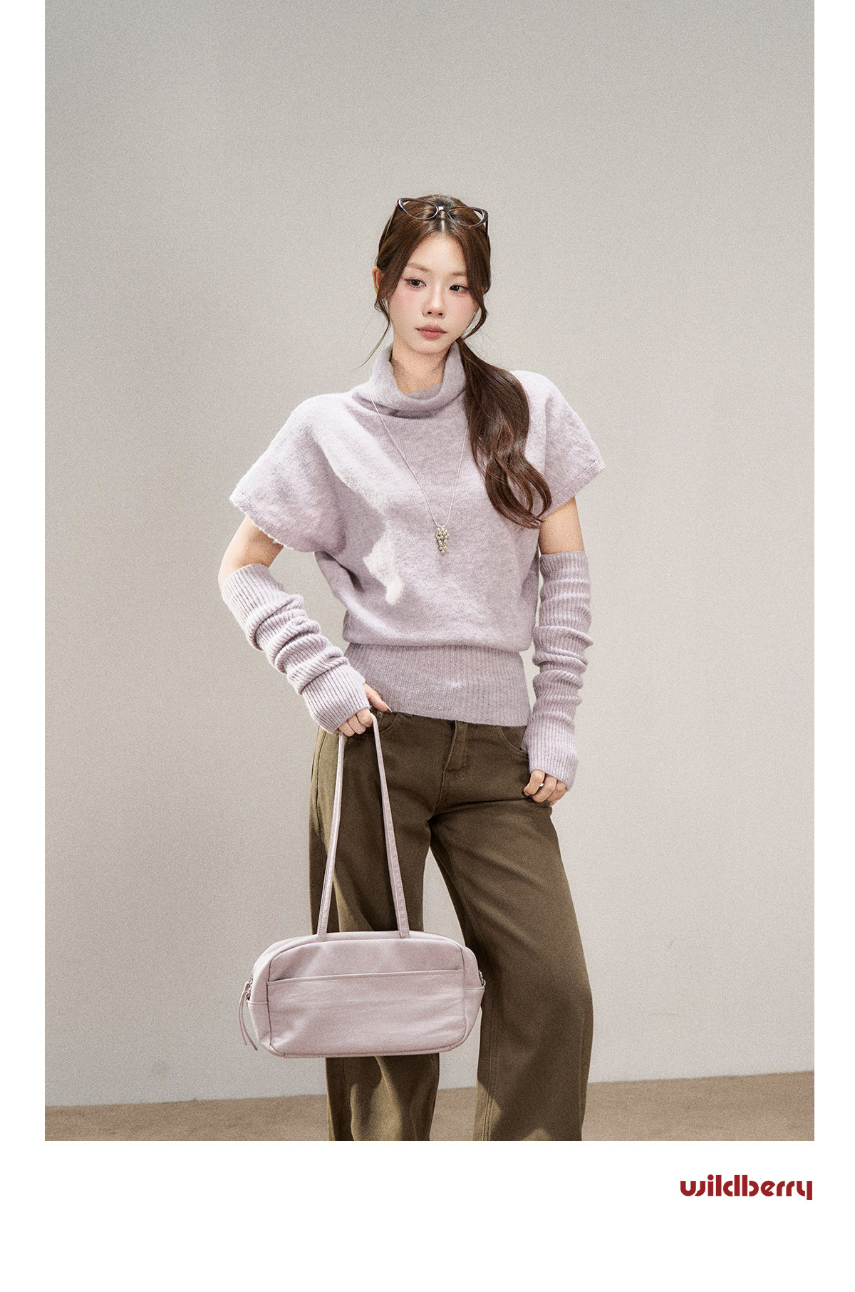 Wildberry Half-Neck Knit Sweater