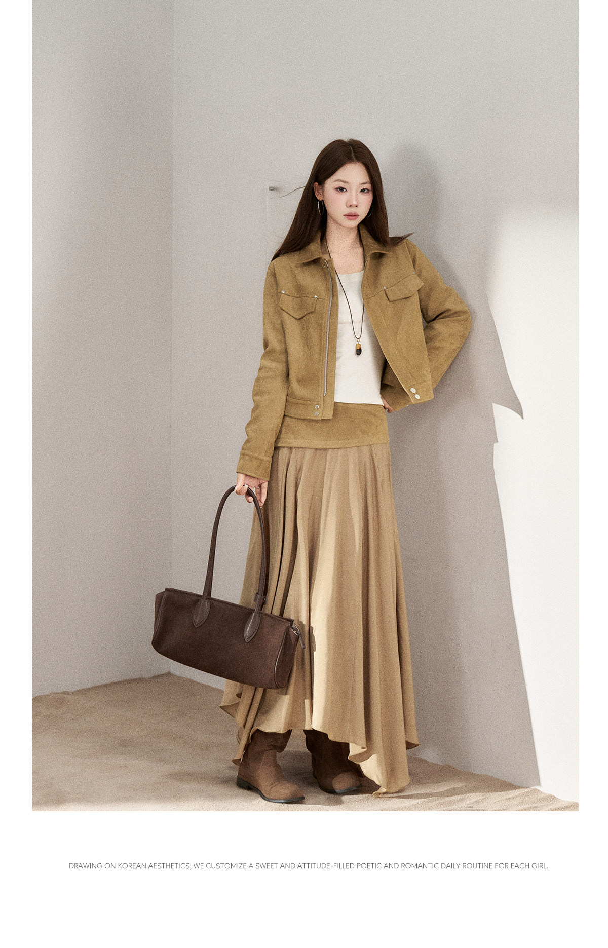 Wildberry Khaki Suede Cargo Jacket