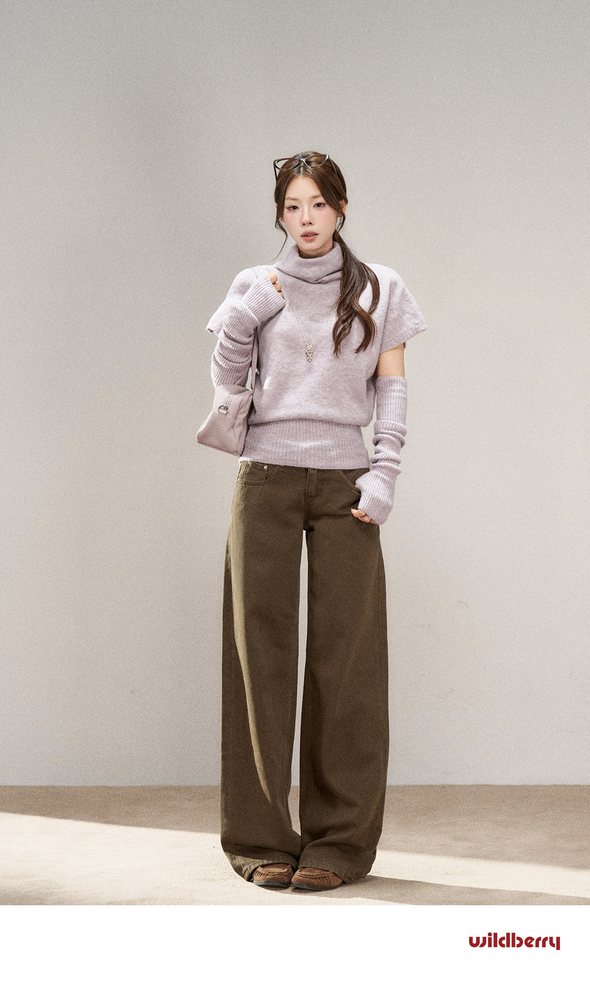 Wildberry Half-Neck Knit Sweater