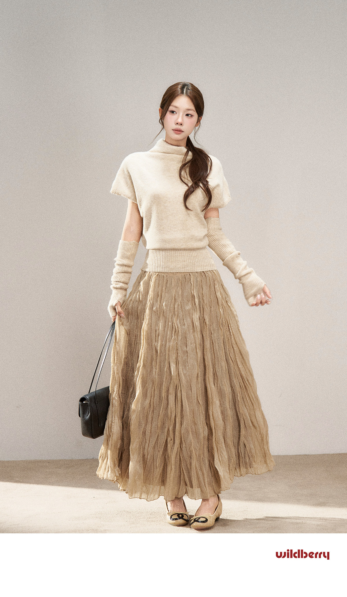 Wildberry Half-Neck Knit Sweater