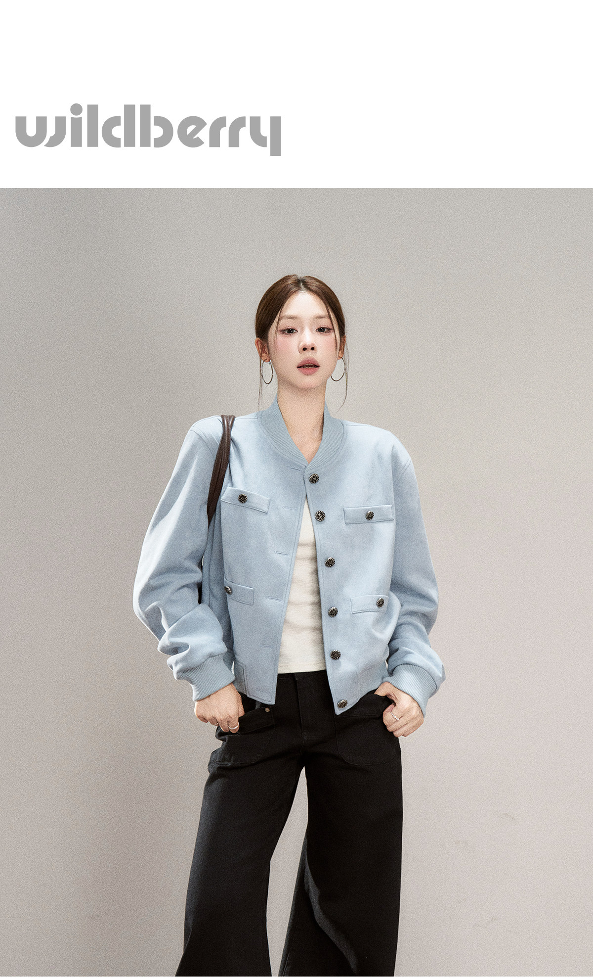 Wildberry Suede Bomber Jacket