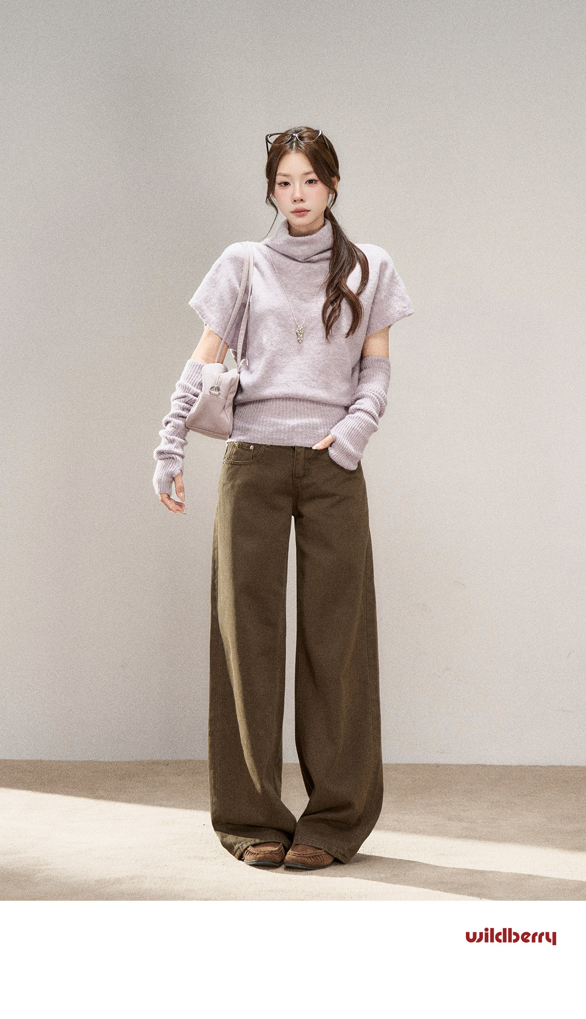 Wildberry Half-Neck Knit Sweater