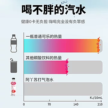 【阿丫】苏打气泡水饮料480ml*4瓶[18元优惠券]-寻折猪