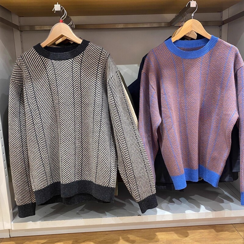 Yijianyou Autumn and Winter New Products Men's and Women's Soft Wool Round-Neck Knitwear Long-Sleeved Knitwear 479841
