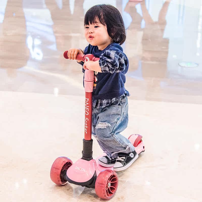 Scooter toy foldable 2-3-6-8 years old children widening male and female baby one-legged silent scooter