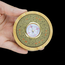 Compass high-precision outdoor twenty-four mountain automatic compass bamboo wood three-yuan three-in-one comprehensive brass Luo Geng instrument