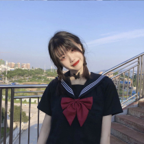 jk uniform skirt genuine original Japanese soft sister Sellinger suit set student college style bad dress black and white Three