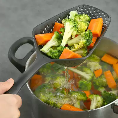 Kitchen household long handle colander spaghetti noodles dumplings mixed with noodles Drain fried spoon boiled noodles Spoon hot pot filter spoon