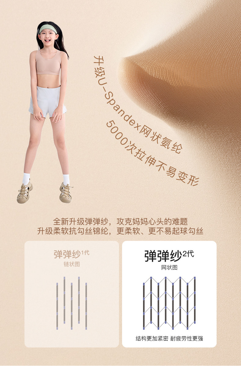 likeuu女童内衣青春发育期背心学生少女文胸青少年驼背矫正神器 — 20