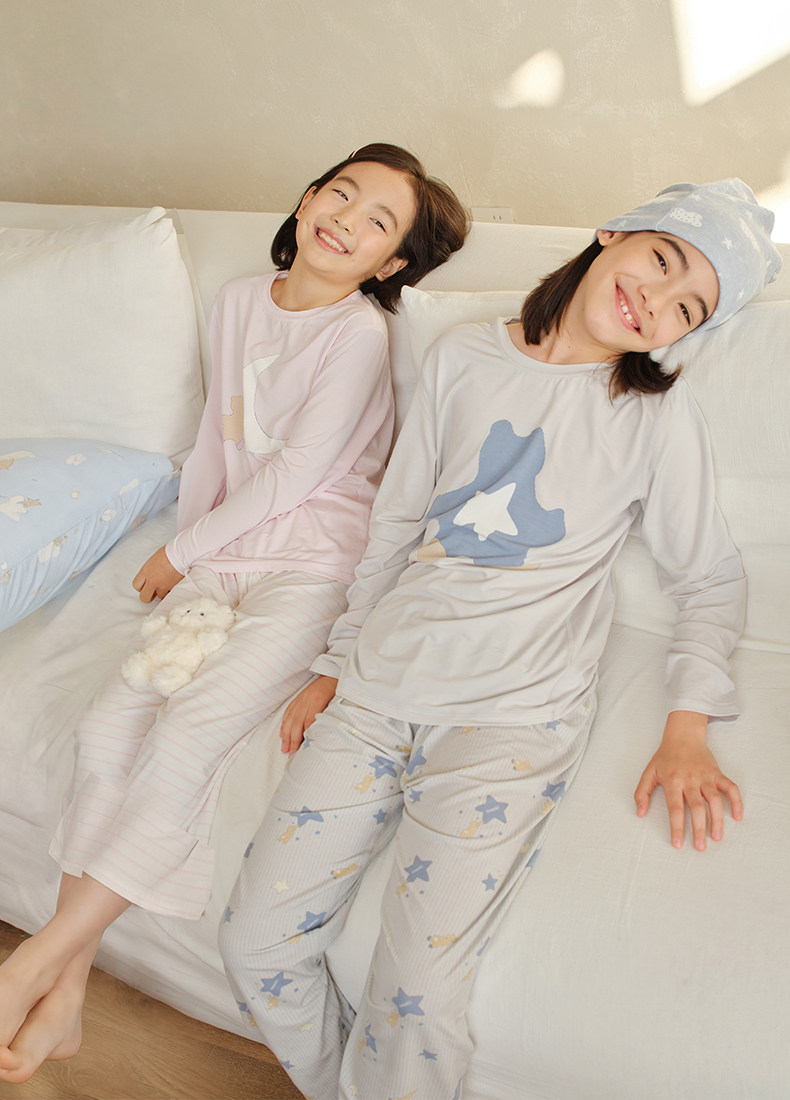 [Recommended by Zhu Dan] Likeuu Kidsren's Pajamas, Boys' and Girls' Home Clothes, 2026 New Family Modal Nightgown — 24