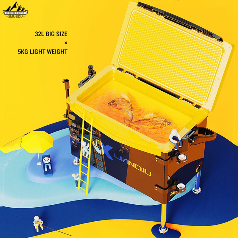 Sam Elton 2021 new multifunction full range Fishing Box Ultralight Fishing Box Nude Box Can take a four-corner lift