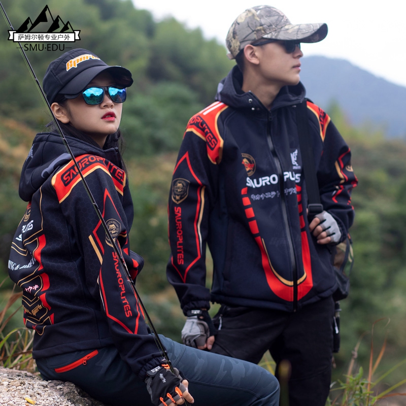 Outdoor submachine clothing waterproof and cold-proof male tide card anti-wind sports jacket Spring-autumn-style Warm Grip Suede Road Subphishing clothing