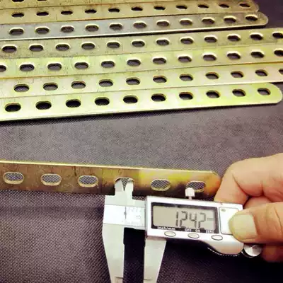 Corrosion-resistant iron bar flat strip fan flat steel processing steel strip hardware fixing piece flat iron with hole bending bracket