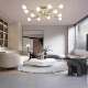Living Room Lamp Loft Duplex Bedroom Study Dining Room Apartment Attic Sloped Ceiling Nordic Light Luxury Modern Minimalist Ceiling Lamp