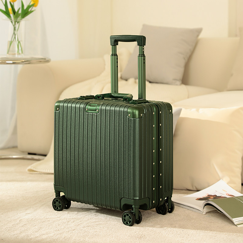 Luggage 20-inch boarding female small light password mute universal wheel aluminum frame trolley case male 18-inch suitcase