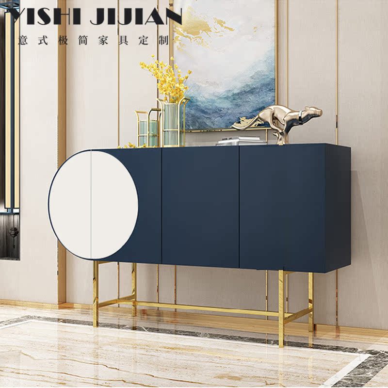 Italian modern minimalist dining cabinet tea cabinet Nordic style bowl-shaped decorative cabinet storage cabinet storage cabinet master customization