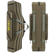 Fishing rod bag multi-functional large-capacity waterproof fishing bag thickened sea rod bag new big belly bag wheel-free fishing gear bag