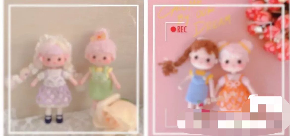 Spring warm sun hook needle decodes electronic edition hook knitting tutorial diy hand-made wool microhook knitting doll