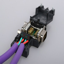 German Siemens DP joint newsletter with inclined wire outgoing bus connector plug 6ES7972-0BB42-0XA0
