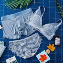 Its all Lone lovers lingerie three sets of ice-wire lovers underwear with bra bra sexy and cute